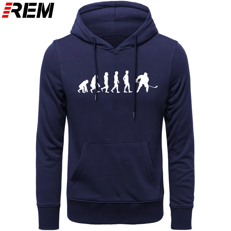 REN Evolution Hockeyer, мужские бутиковые повседневные популярные мужские топы из хлопка,, модные брендовые толстовки с круглым вырезом, толстовки - Цвет: NAVY WHITE