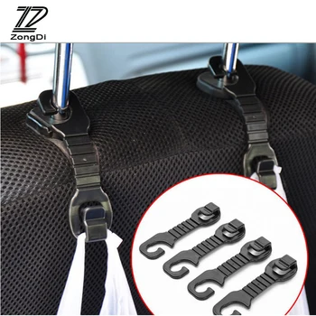 

ZD 2pcs Car-styling For Citroen C5 C4 C3 Mini Cooper Opel Astra H G J Vectra C Saab 9-3 9-5 93 Car Back Seat Holder Hooks Cover