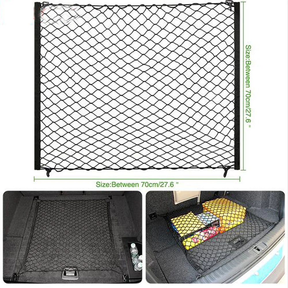 4 HooK Car Trunk Cargo Mesh Net Luggage For Honda Accord Civic CRV CR V