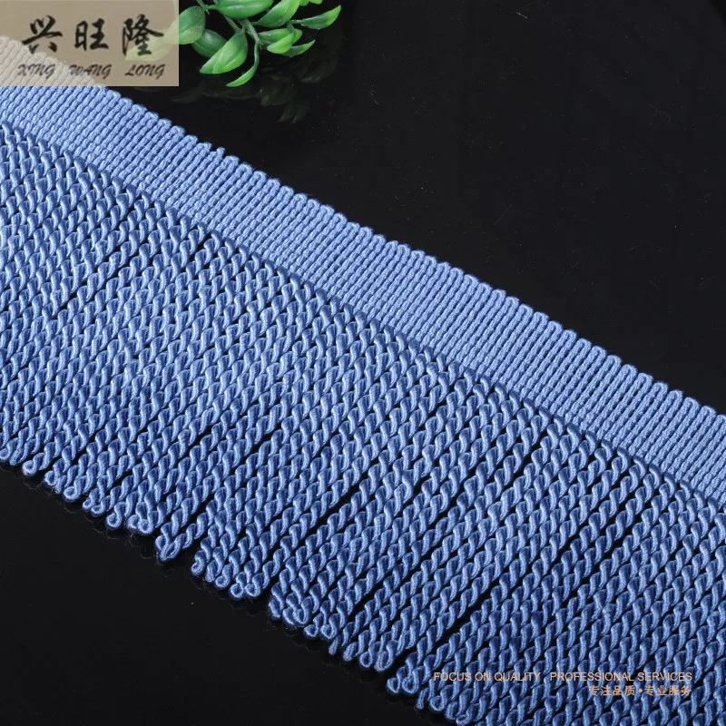 

XWL 12M/Lot 14cm Wide Rayon Twisted Trimming Rope Lines Tassel Curtain Lace Accessories Fringes Ribbons DIY For Sofa Clothing