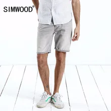 SIMWOOD новые летние мужские Джинсовые Шорты повседневные джинсовые шорты Модная хлопковая одежда размера плюс 180215