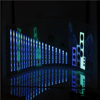 

Glow Car Music Sticker Light Pretty Sound Rhythm Activated EL Sheet Equalizer Flash Panel Multi Designs LED Light LemonBest