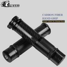 7/" 22 мм углеродное волокно бар концы мотоцикла рукоятки «Грипсы» Бар Универсальный мотоцикл для SUZUKI GSR400 GSR600 GSR750 B-KING