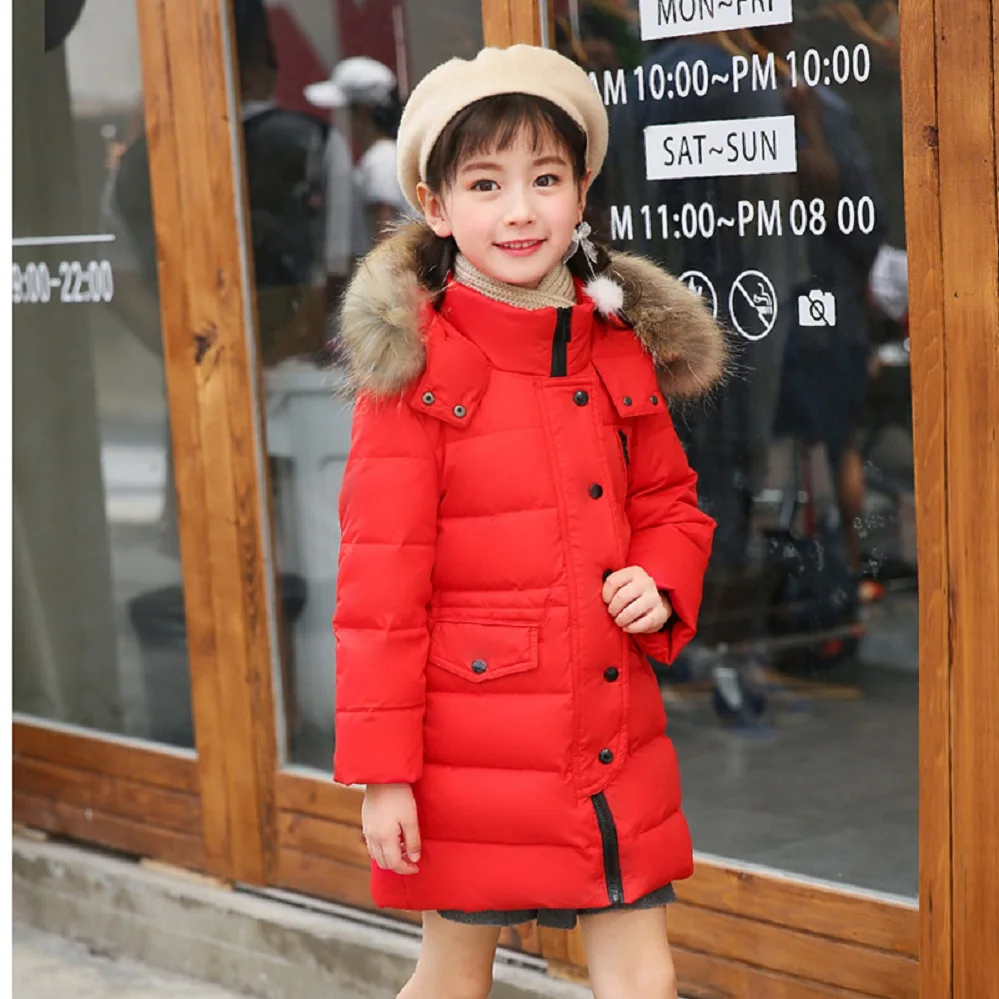 

Baby Girls Clothing Winter Warmly Down Jackets Teen Children Duck Down Thicken Boys Girls Winter Outerwear 4 6 8 12 14 years