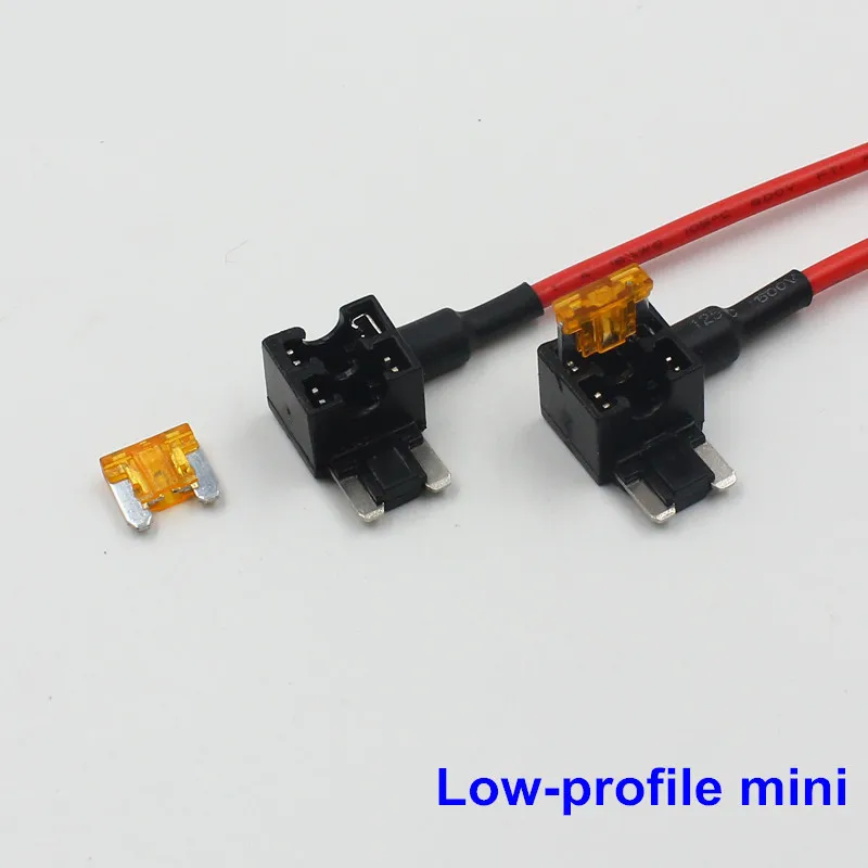 Rockeybright 5A 10A 30A Blade Fuse Boxes Holder Add A Circuit Standard Mini Micro Car Piggy Back Fuses Tap Dual Circuit Adapter