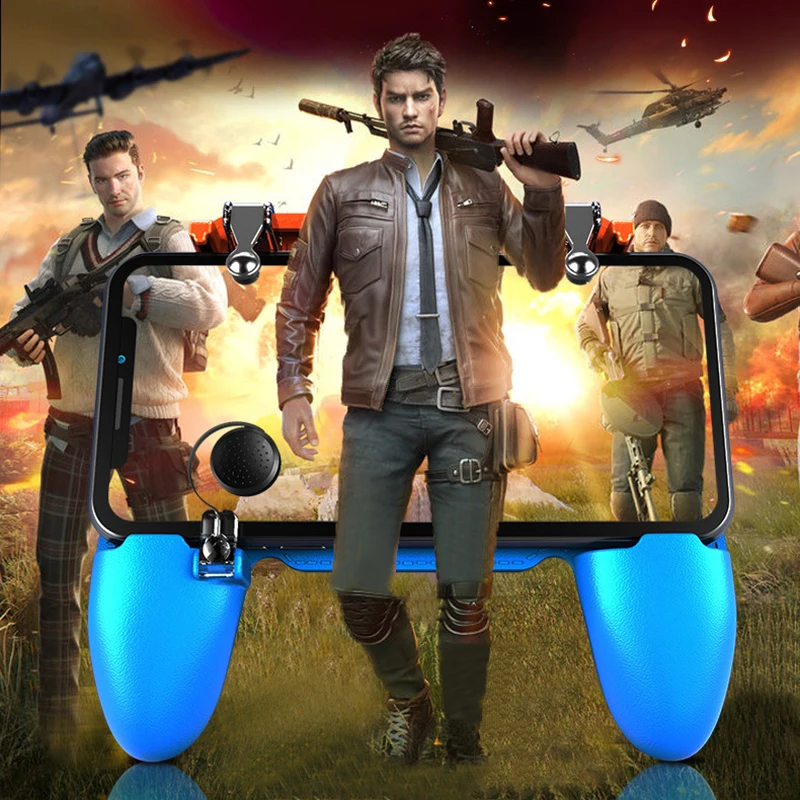 

W19 PUBG Metal mobile game Trigger For xiaomi iPhone Android IOS phone Gamepad Gaming Controller free Fire Controller Joystick