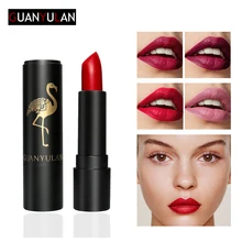 GUANYULAN бархатная матовая губная помада макияж 6 цветов телесный стойкий пигмент губка для губ натуральная Косметическая губная помада