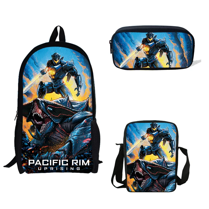 KOLLEGG الأزياء الحقائب المدرسية المحيط الهادئ حافة: انتفاضة الفيلم الكتب المدرسية Bagpack للمراهقات الفتيان الظهر كمبيوتر محمول