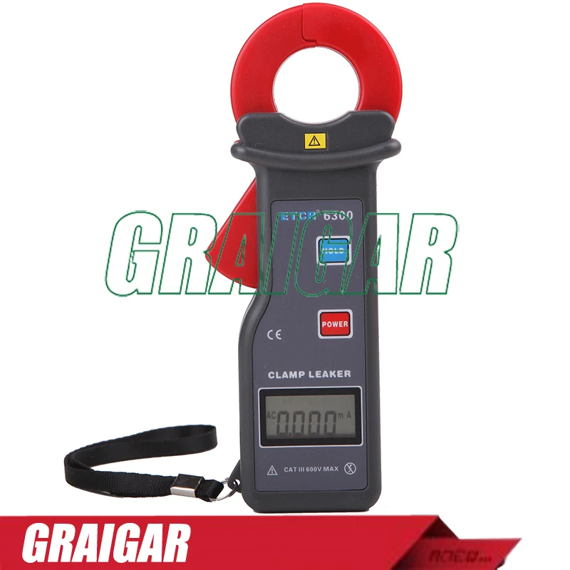 

ETCR6300 High Accuracy Clamp Leaker AC Leakage Current Measurement On-line AC Current Measurement