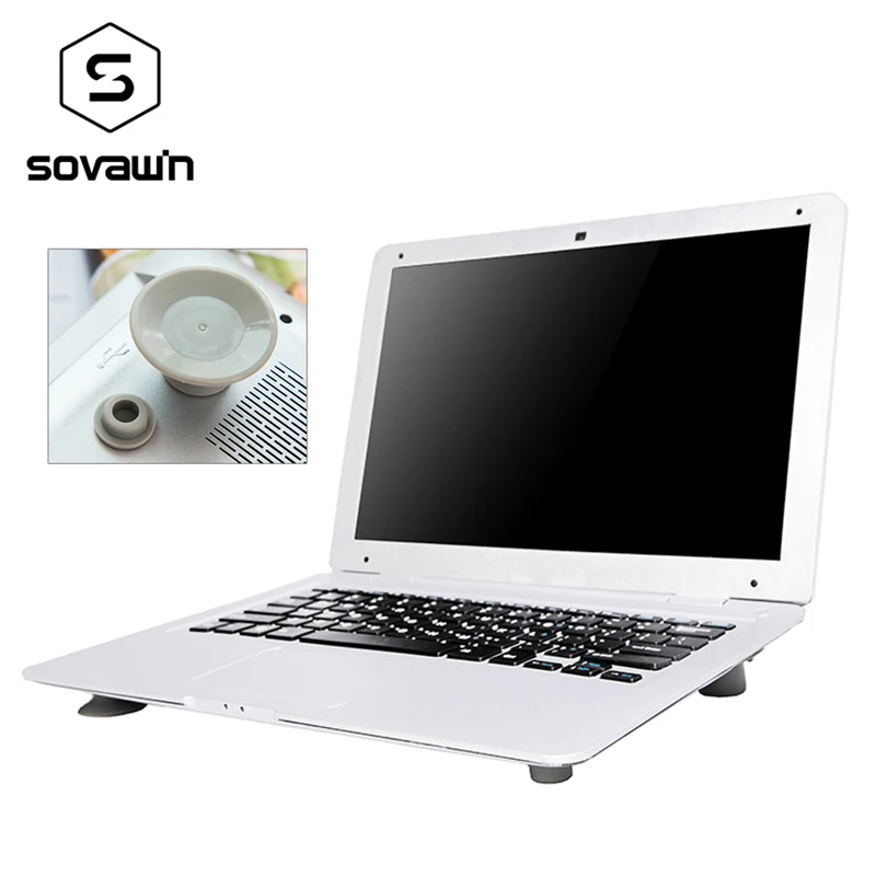 Sovawin 4Pcs Laptop Cooling Pads Notebook Skidproof Heat Reduction Feet Mat Portable Cooling