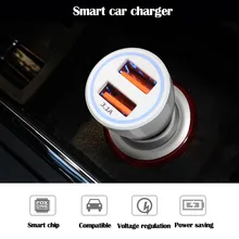 3.1a 5v carregador de carro duplo usb com display led universal telefone carro-carregador para xiaomi samsung s8 iphone x 8 plus tablet etc #35