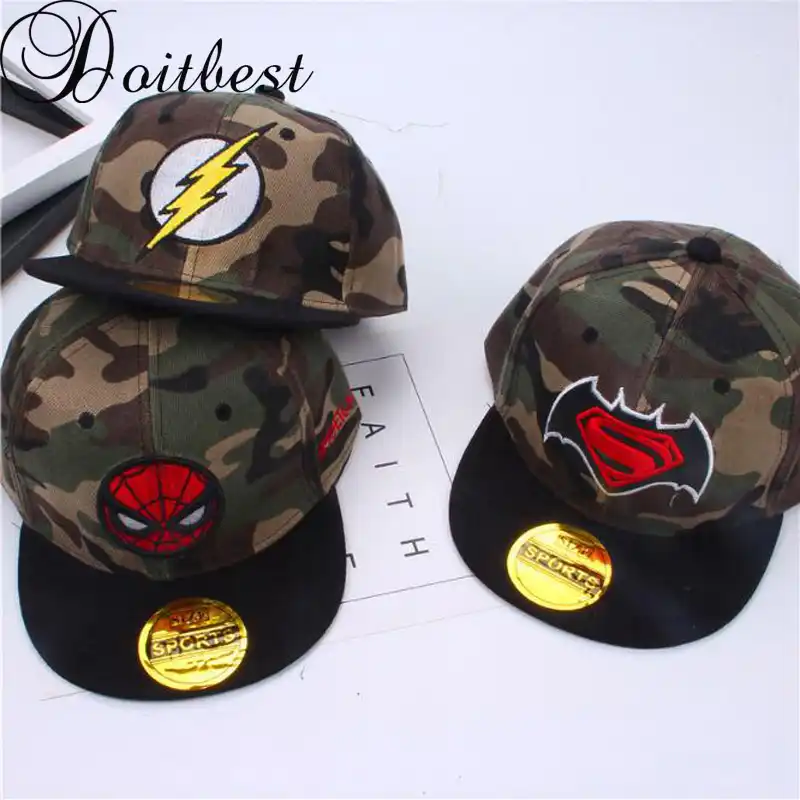 camouflage superman hat