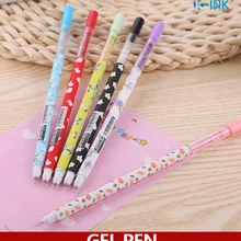 36 шт./партия 0,38 мм Черная гелевая ручка с кристаллами, гелевые ручки для школы и офиса в Корейском стиле