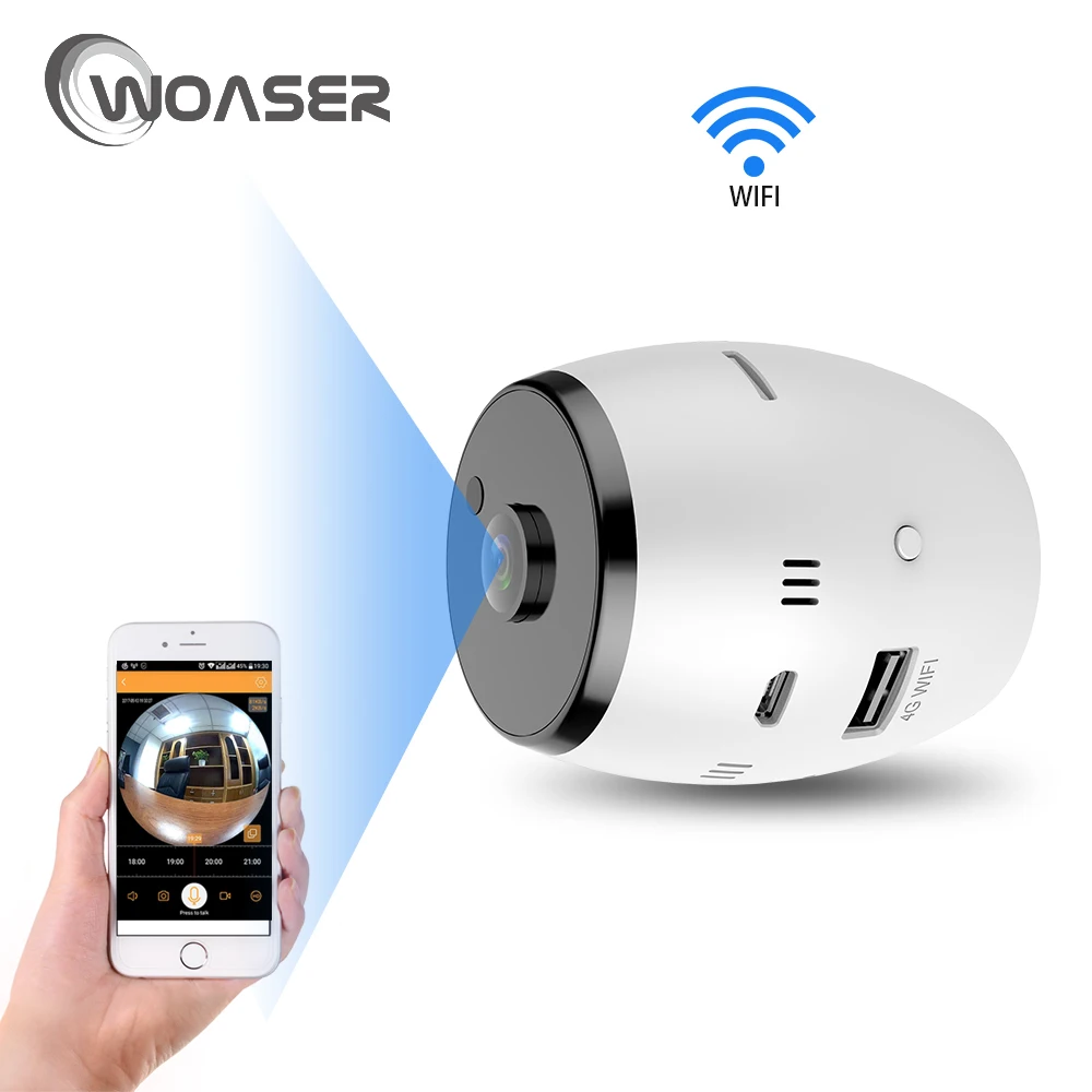 

WOASER HD 1.3MP FishEye IP Camera Two Way Intercom Home Security WiFi Camera Infrared 960P Body Monitor Motion Detection Camera