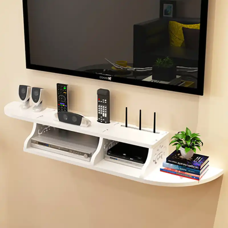 Montaje De Gabinete De Tv De Pared De Perforacion Libre Muebles De