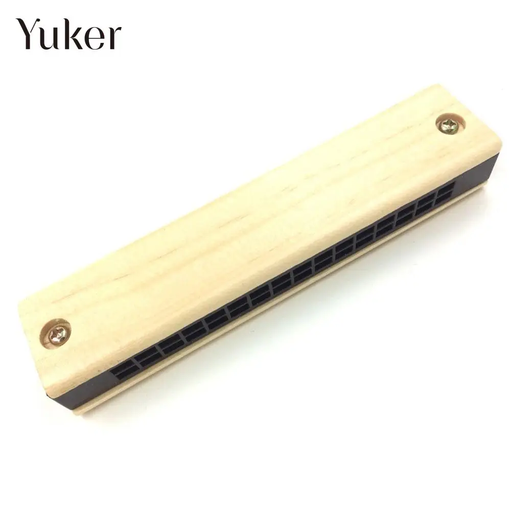 Wood Instrument Harmonica Toys Students Funny Harmonica Instrument