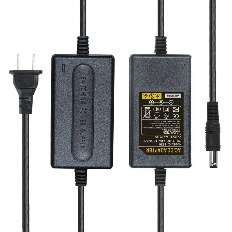 

12V 2A Power Adapter Supply AC 220V To DC 12 Volt Lighting Transformer Driver Power Adapter Charger For 5050 RGB LED Strip CCTV