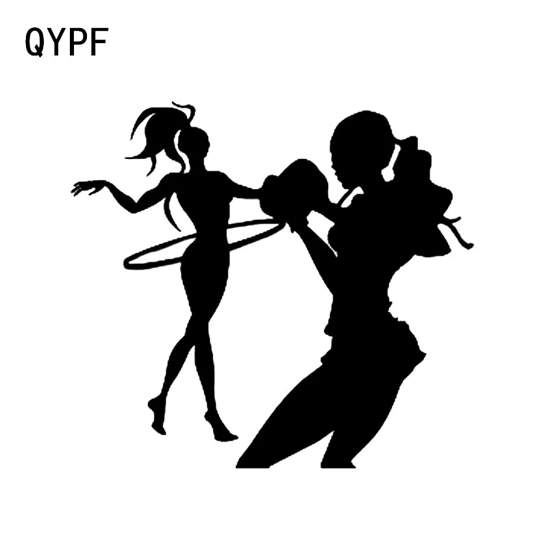 

QYPF 11.7*10.7 Fashion Sport Aerobic Fitness Decor Car Sticker Bumper Window Graphic Vinyl C16-2195