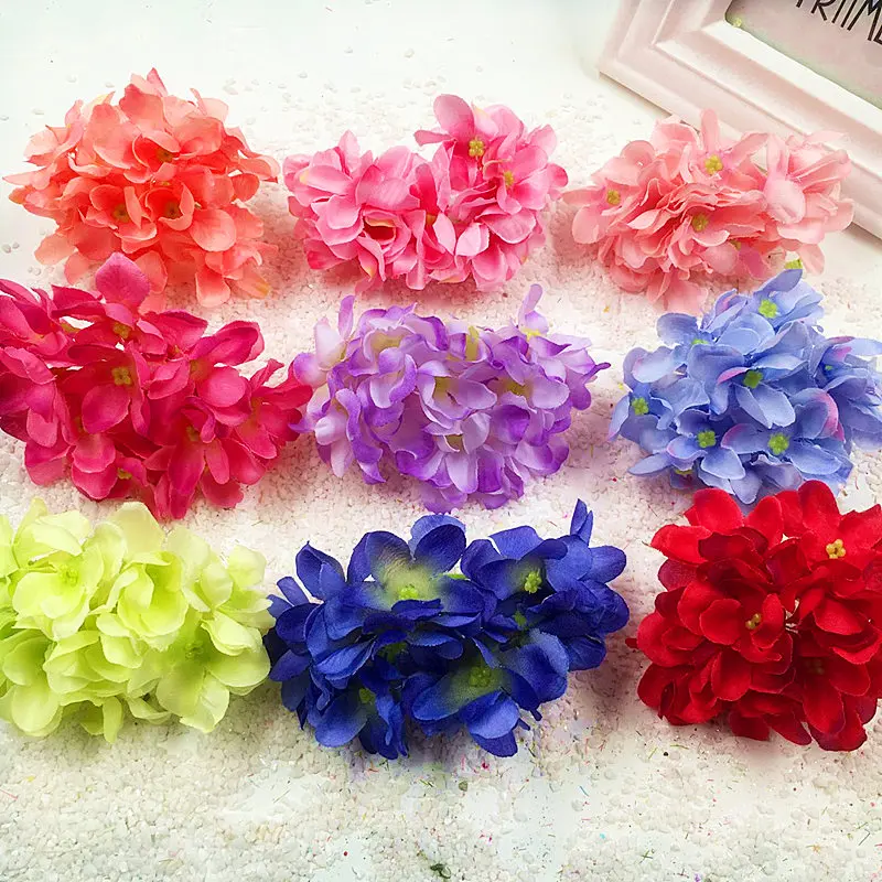 5 PCS of artificial simulation silk flower heads/arch decorated the bride wedding hand bouquet DIY gift box | Дом и сад