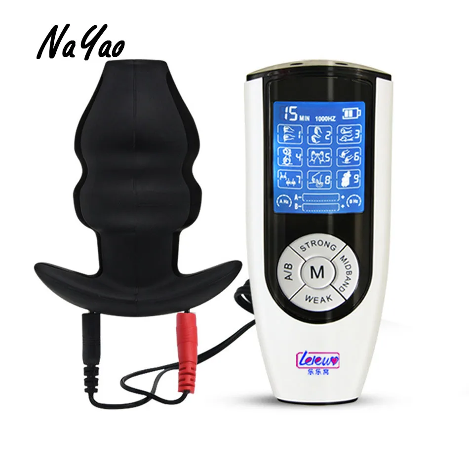 Electric Shock Anal Plug Electro Hallow Butt High Performance Host Medical Themed Sex Toy Massager Adult Game DJXP016 | Красота и