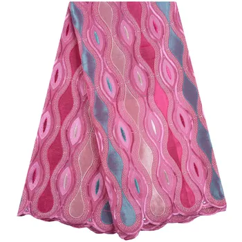 

Pink Swiss Voile Lace In Switzerland Latest African Cotton Lace Fabric With Stones For Nigerian Wedding Dress Swiss Laces F1665