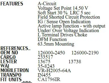 Voltage Regulator Standard VR-613