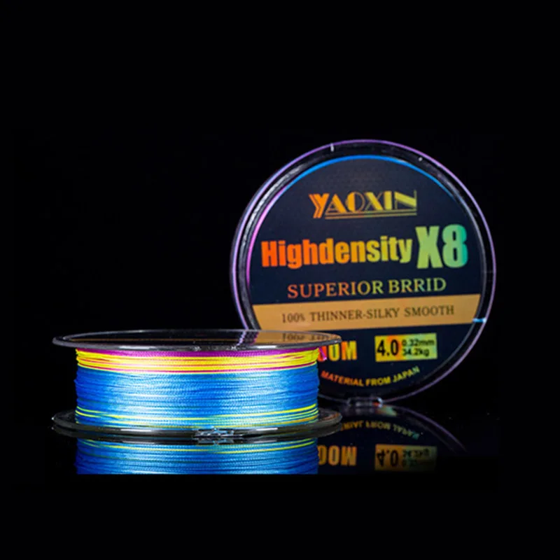 Fishing Leader 100M PE Line 8 Strands Fluorocarbon Fishing Line Coated Braid Multifilament Fly Fishing Line jooyoo Brand