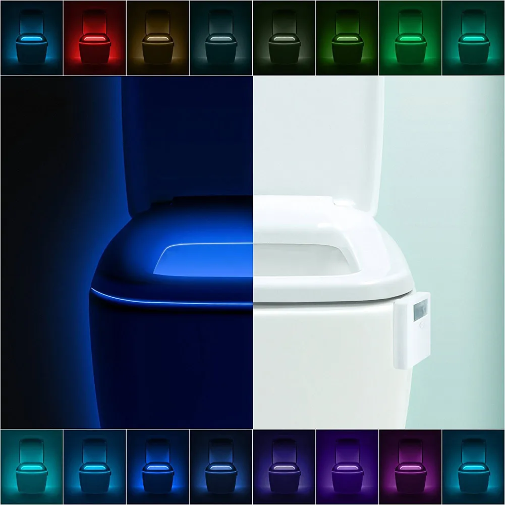 Туалет ночью. Подсветка для унитаза light bowl 2 шт. подсветка для унитаза 16 цветов. подсветка в туалете для ночи.