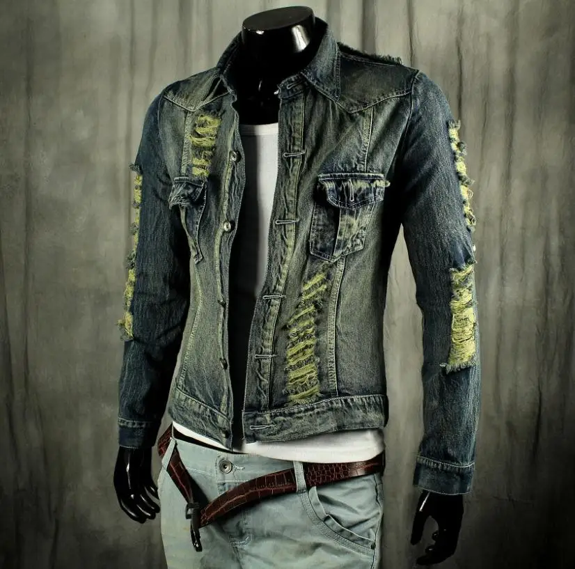 Online Buy Wholesale biker denim jackets from China biker denim jackets