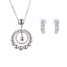 New Fashion African Jewelry Sets With Necklace Earrings Hot Sale Austrian Crystal White Gold Color Jewelry Set & More Wholesale