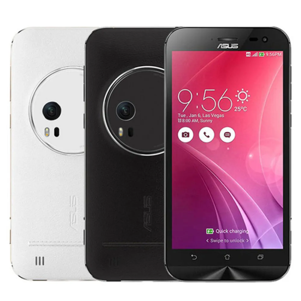 Оригинальный ASUS ZenFone Zoom ZX551ML 4G кожаный чехол Intel Atom Z3580 2 3 ГГц 4 Гб 64 5 дюймов