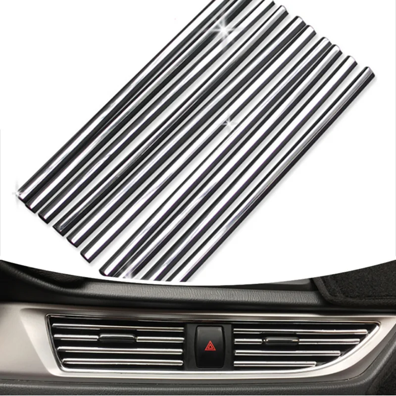 

Car styling U Shaped DIY Air Conditioner Outlet Decoration Strip for Lada Priora Sedan sport Kalina Granta Vesta X-Ray XRay