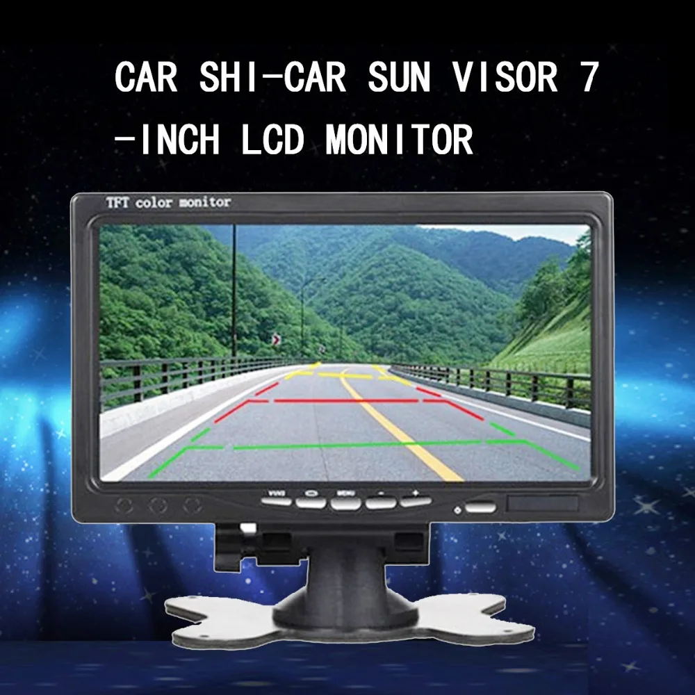 

7inch TFT LCD Car Monitor Screen OSD Display Security Reversing Car Video Players with Remote Control Holder for Auto Parking