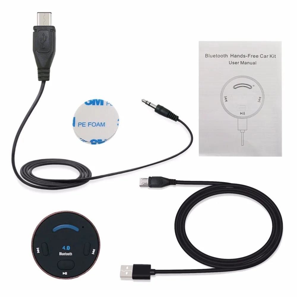 Bluetooth автомобильный комплект Aux вход беспроводной A2DP V4.1 аудио музыкальный