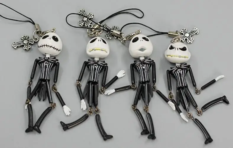 

Gift box Lovely cartoon Jack Expression Action figure phone chain.14cm The nightmare before christmas PVC Jack doll d22