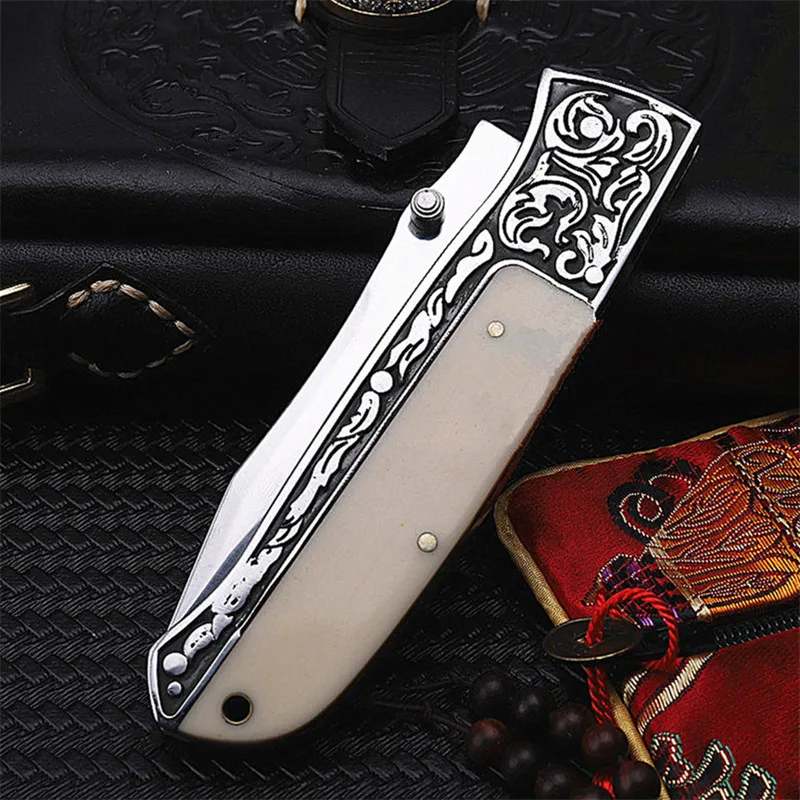 2016 Real Knives Karambit High Quality Wild Self-defense Wilderness Survival Hardness Knife With Fruit Folding Outdoor Yakeli