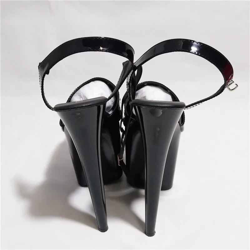 Ladies sexy party high heels, platform baking 20 cm high heel sandals, rivet decoration, dancing shoes
