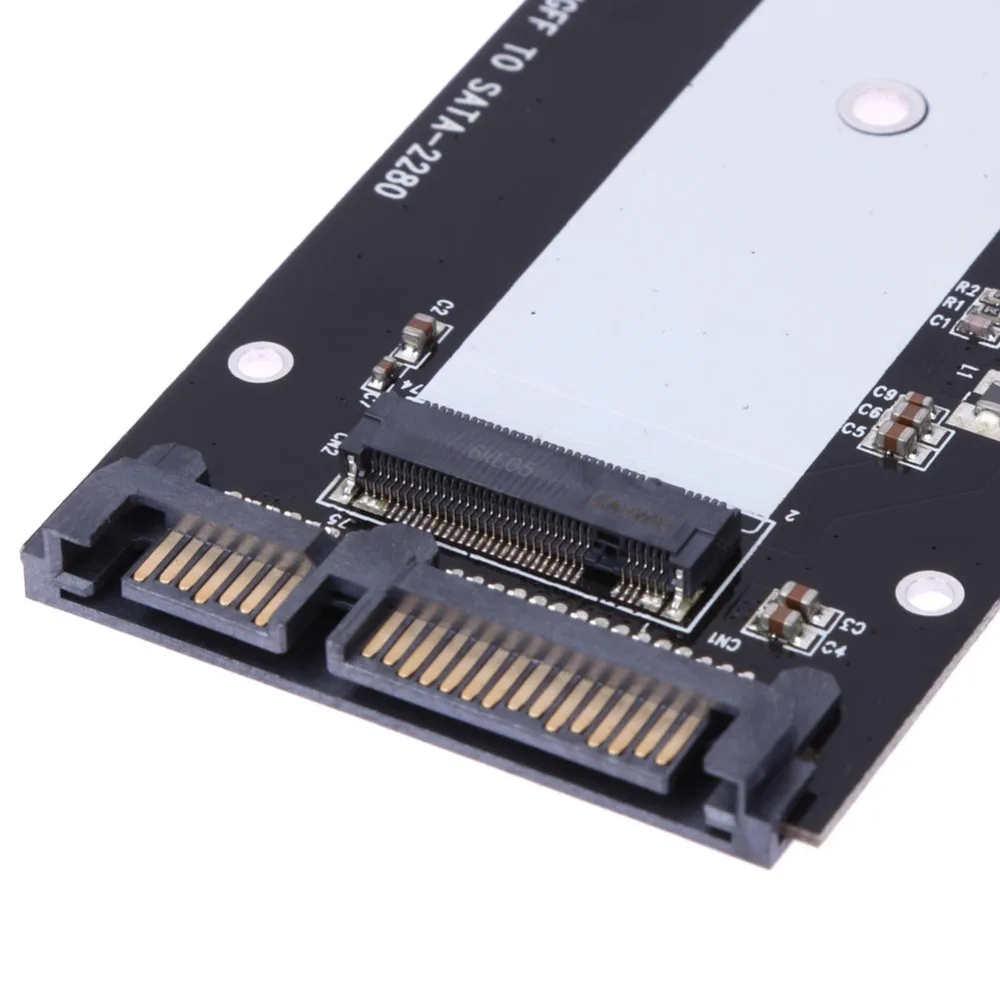 Адаптер переходник B Key M.2 NGFF SSD на SATA 2 5 &quot7 + 15 22 Pin для Intel Ultrabook ADATA 2242 2260 2280 M.2|sata 2|ssd