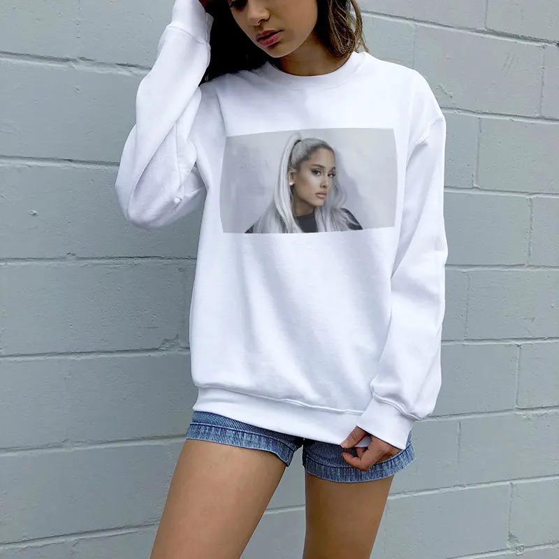 Us 585 21 Offnew Vogue Sweatshirt Ariana Grande Sweatshirt No Tears Left To Cry Streetwear Harajuku Hoodies Leisure Sudadera Mujer In Hoodies