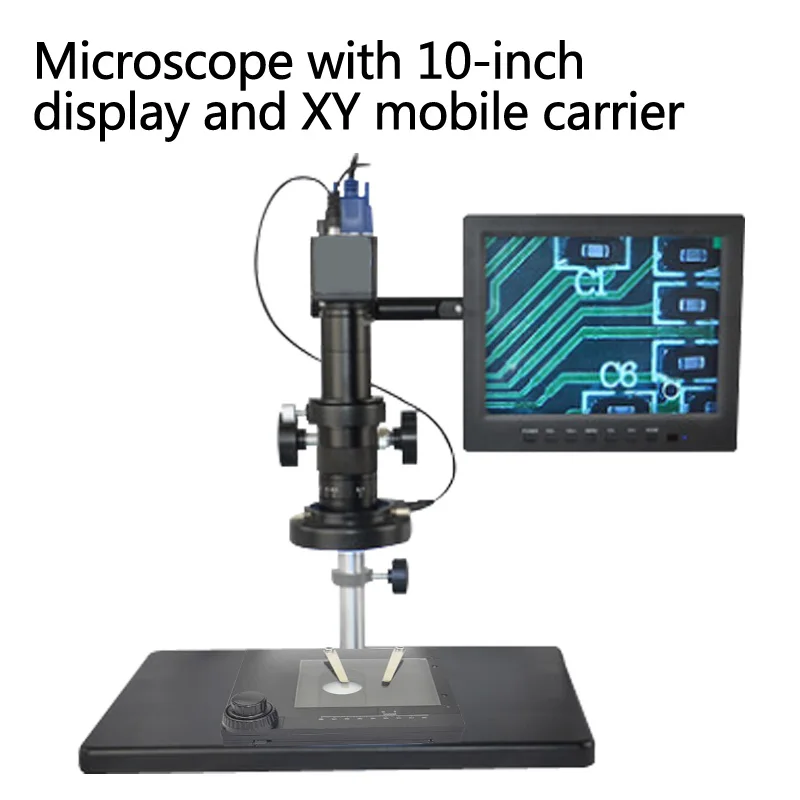 2 миллиона высокой четкости промышленный электронный микроскоп Оптическая лупа электронные измерения Мобильный телефон обслуживание VGA v - Цвет: Белый