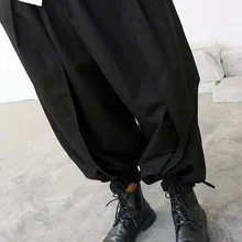 27-44 новая мужская одежда GD стилист волос модные уличные шаровары Панталоны Повседневные Брюки Большие размеры костюмы