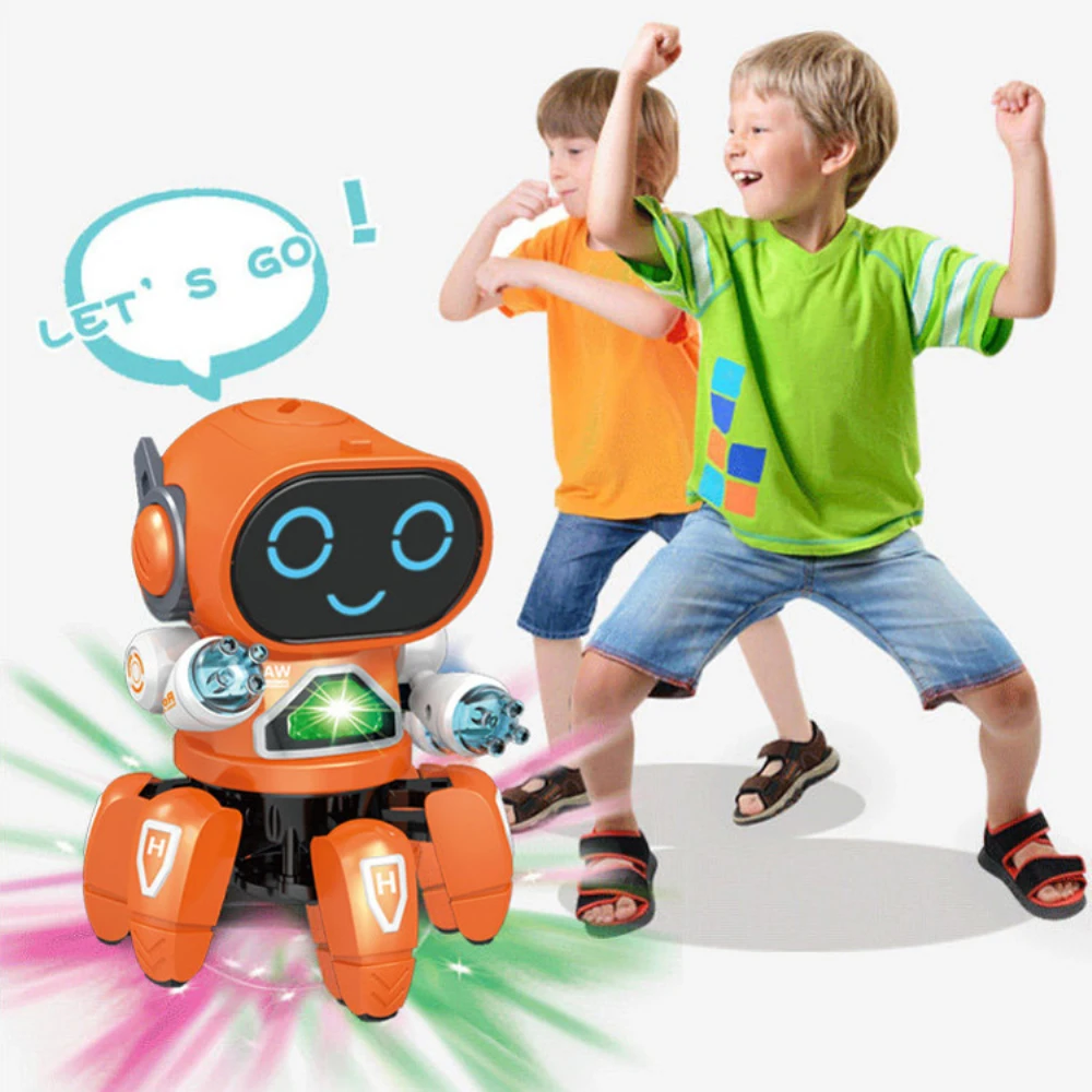Dancing robot Action Figure Toy Electronic intelligent Walking Robot Toy for Boys Children Birthday Gift