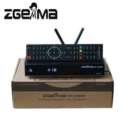 2 шт./лот лучшие новые DVB-S2X + T2/C тюнеры ZGEMMA H9COMBO 4 K телеприставка IPTV Box Linux OS Enigma2 H.265/HEVC 2 * WiFi + 2 * Ci Plus