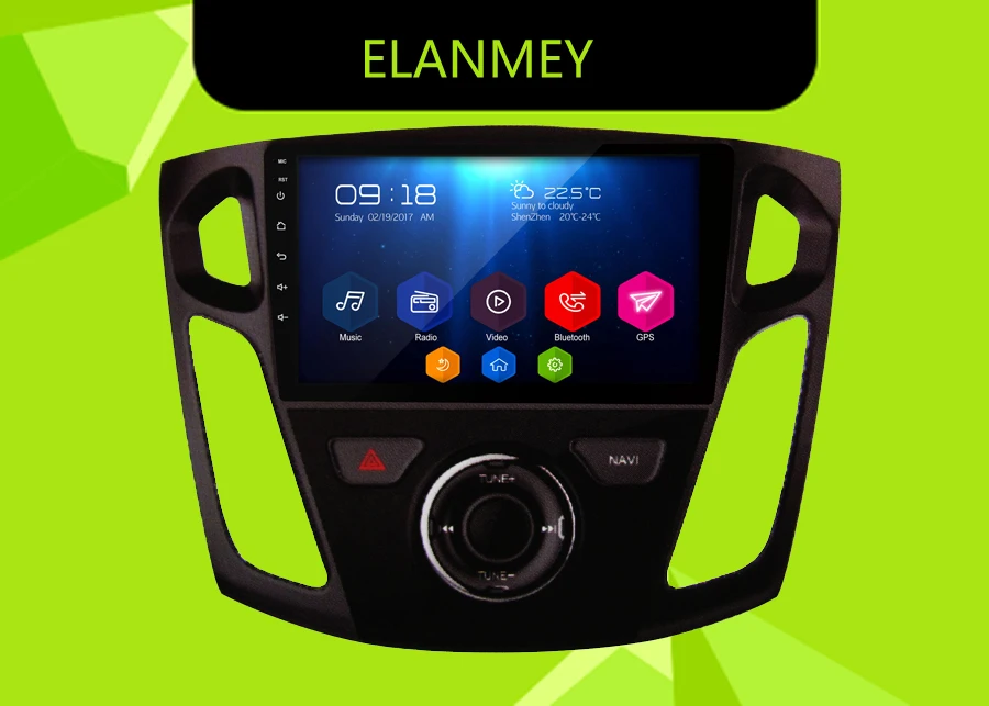 Best Elanmey GPS 8Core Bluetooth stereo android 8.1.0 car multimedia player for FORD Focus 2012-2017 multimedia radio no DVD Player 0 Best Elanmey GPS 8Core Bluetooth stereo android 8.1.0 car multimedia player for FORD Focus 2012-2017 multimedia radio no DVD Player 0