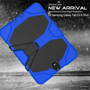 

Armor Kickstand Case For Samsung Galaxy Tab S3 9.7 T820 T825 Case Cover Tablet Safe Shockproof Heavy Duty Stand Shell