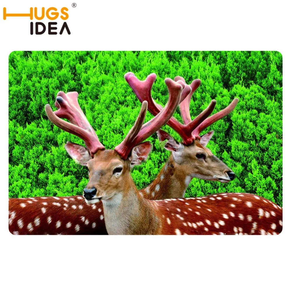 HUGSIDEA Sika Олень Печать нескользящий пол ковер Мода Крытый вход коврики для ванной для гостиной спальни кухня коврик