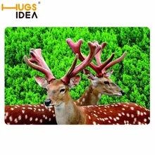 HUGSIDEA Sika Олень Печать нескользящий пол ковер Мода Крытый вход коврики для ванной для гостиной спальни кухня коврик