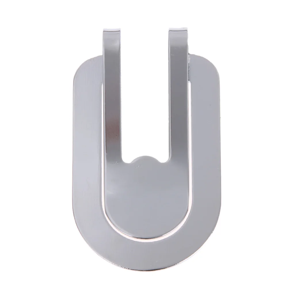Stainless Steel U Type Hollow Out Wallet Clips Name Card Men Money Clip Cash Clamp Holder
