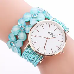 Aimecor кварцевые наручные часы Женщины Часы недавно разработанные цветы смотреть модные Повседневное Браслеты кварцевые платье Часы y1130