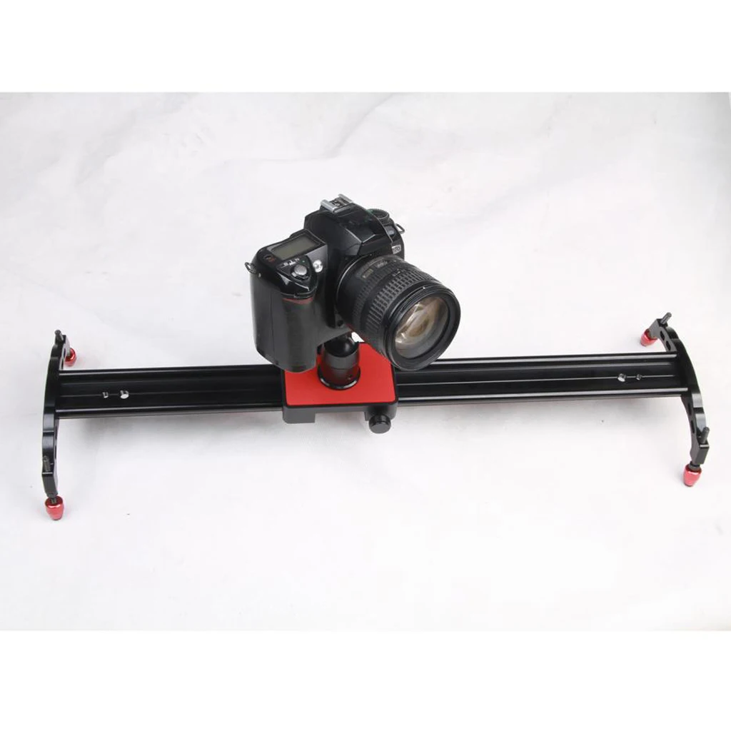 

60cm Aluminum Dolly Slider Rail Track for Studio Video DSLR DV Camera with 1/4" & 3/8" screw